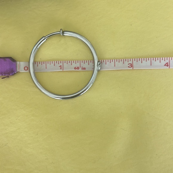 DIOR silver tone hoop earrings - Picture 6 of 6